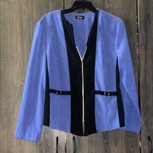 women's blue and black blazer jacket size small